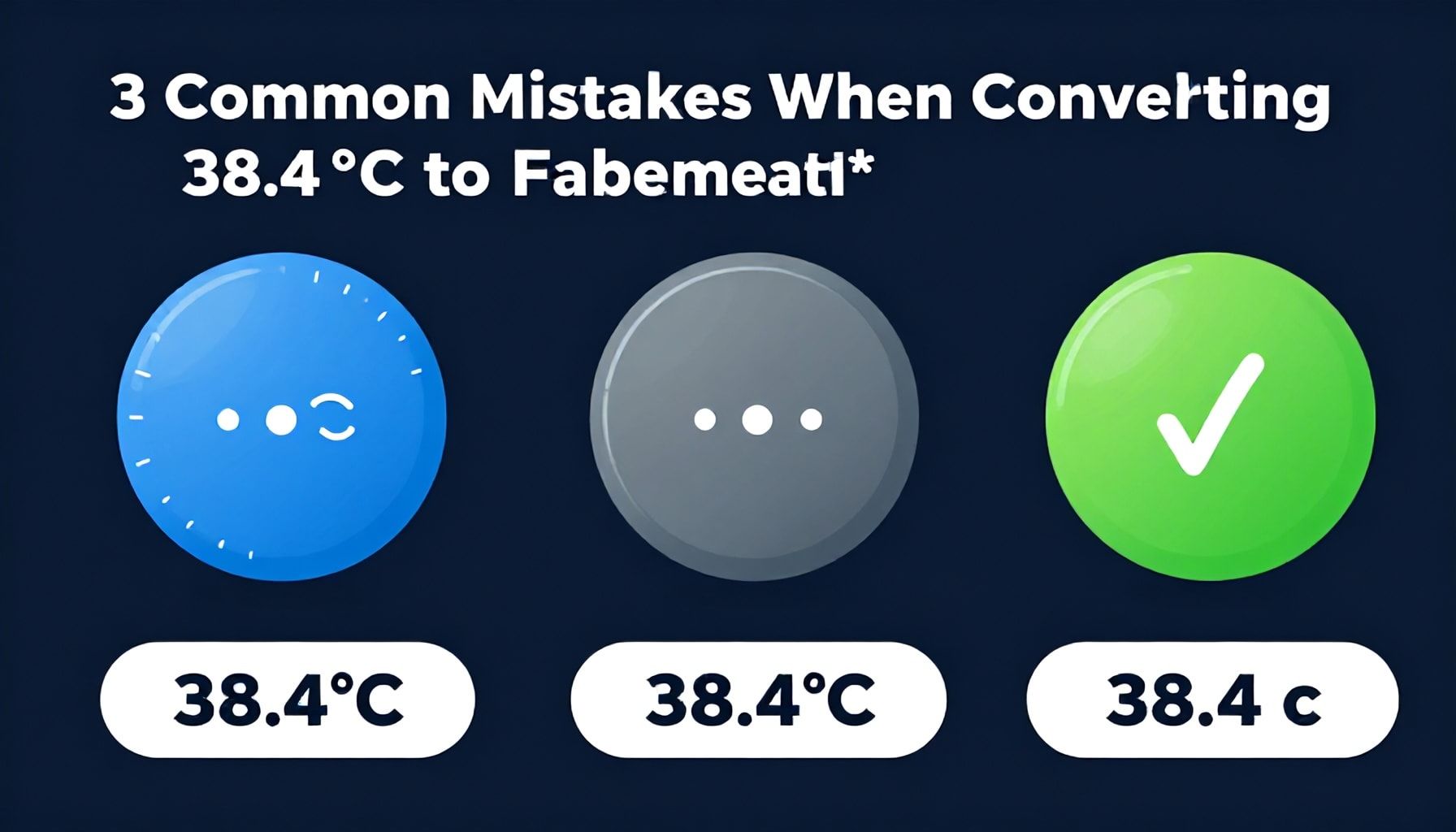 3 Common Mistakes When Converting 38.4°C to Fahrenheit*