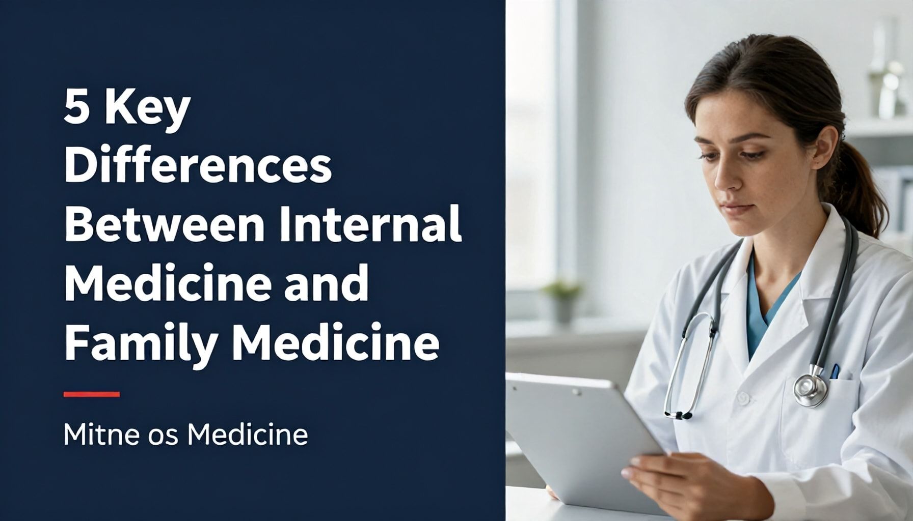 5 Key Differences Between Internal Medicine and Family Medicine*