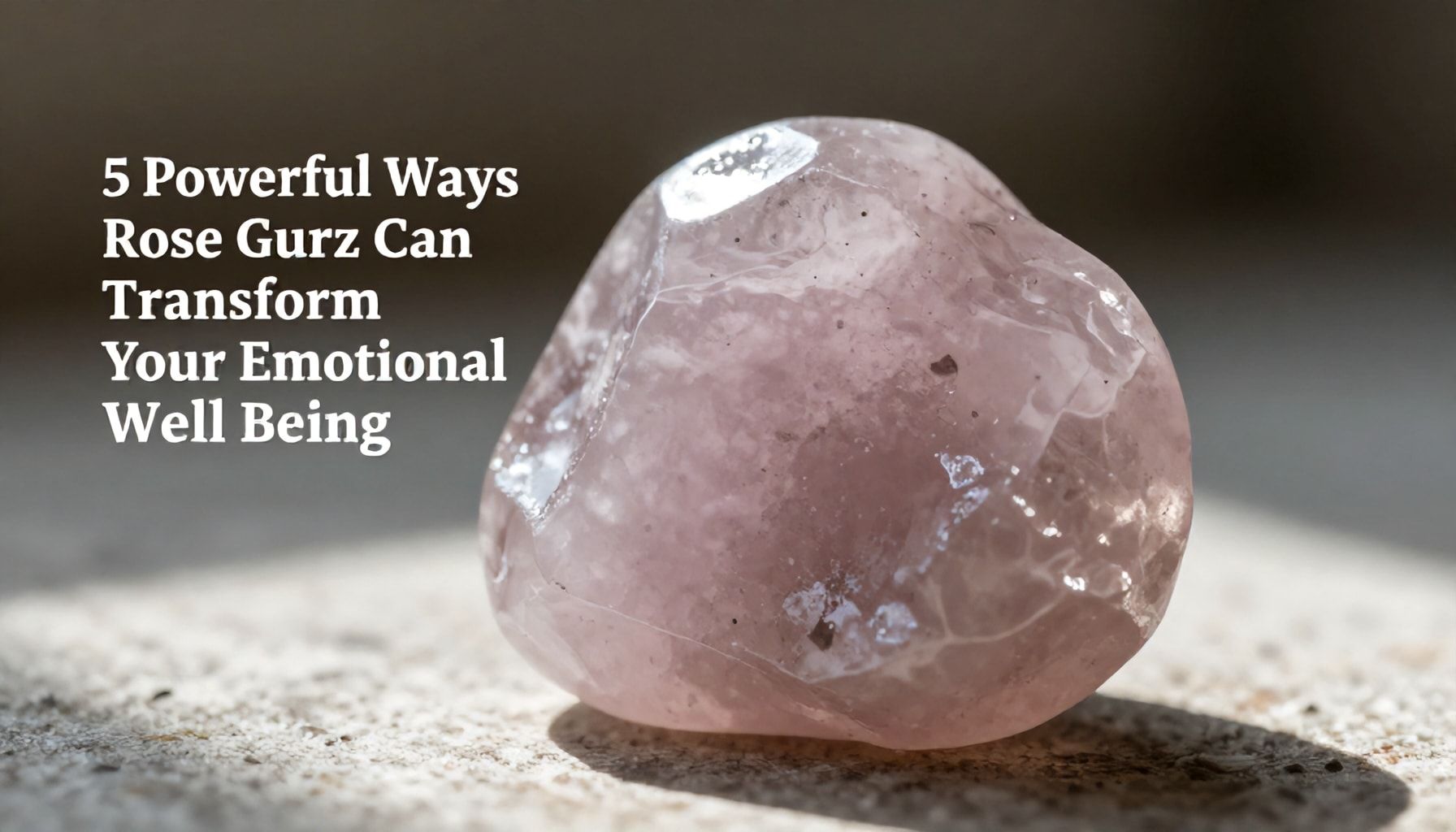 5 Powerful Ways Rose Quartz Can Transform Your Emotional Well-Being*