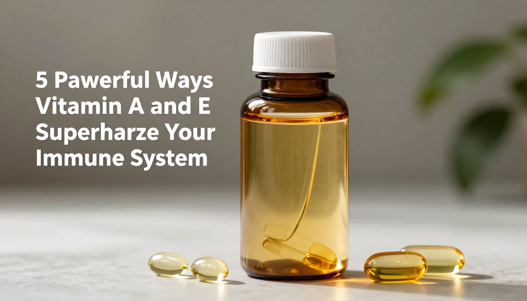 5 Powerful Ways Vitamin A and E Supercharge Your Immune System"*