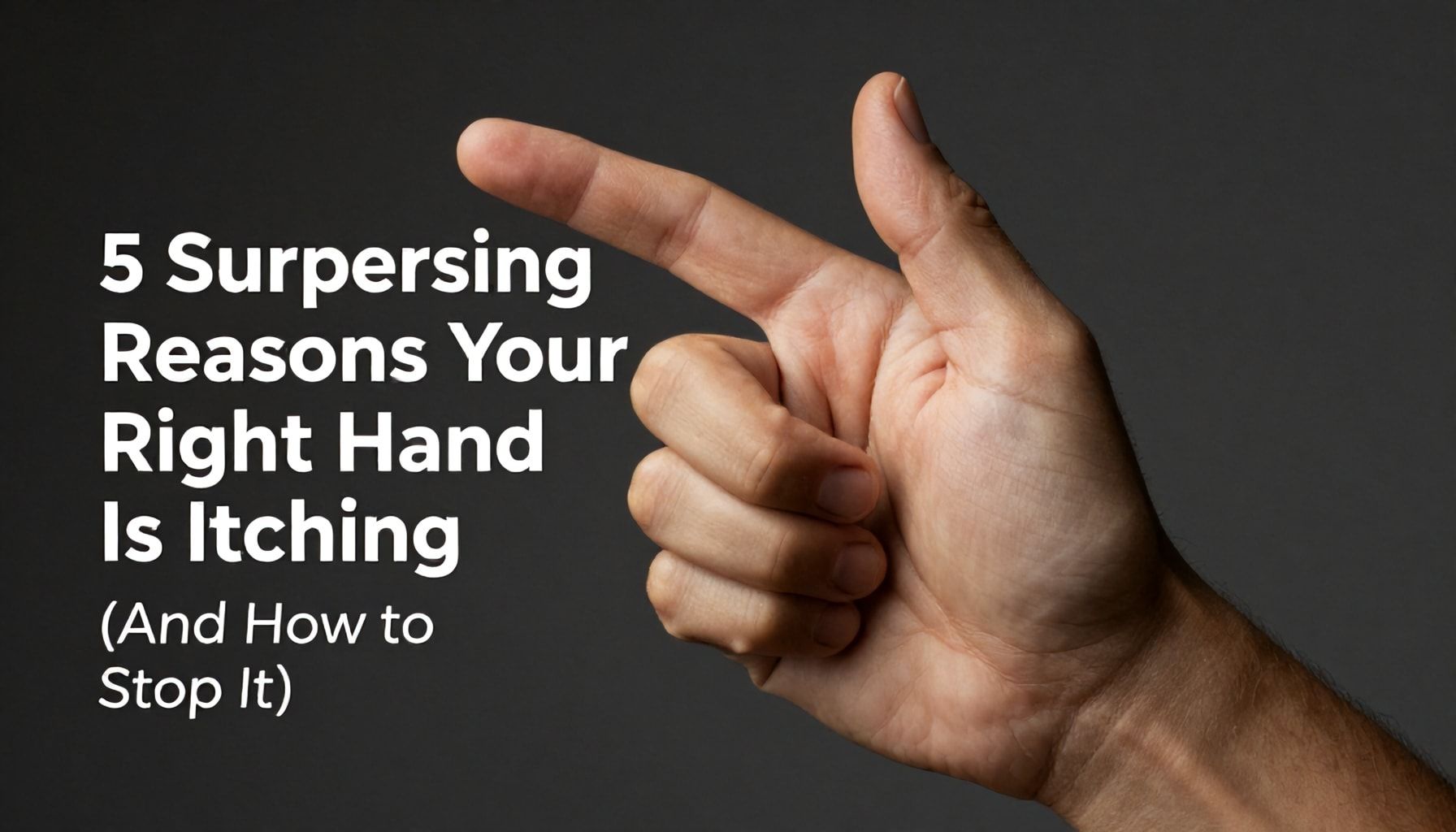 5 Surprising Reasons Your Right Hand Is Itching (And How to Stop It)*