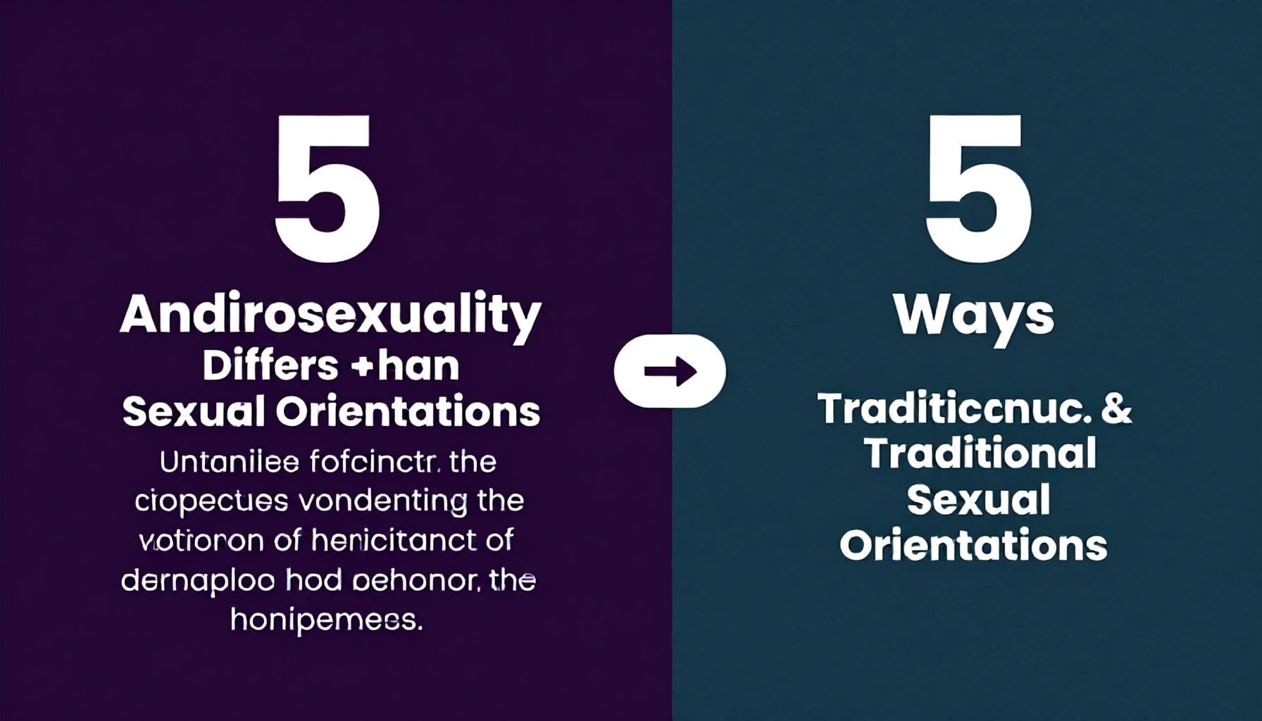 5 Ways Androsexuality Differs from Traditional Sexual Orientations*