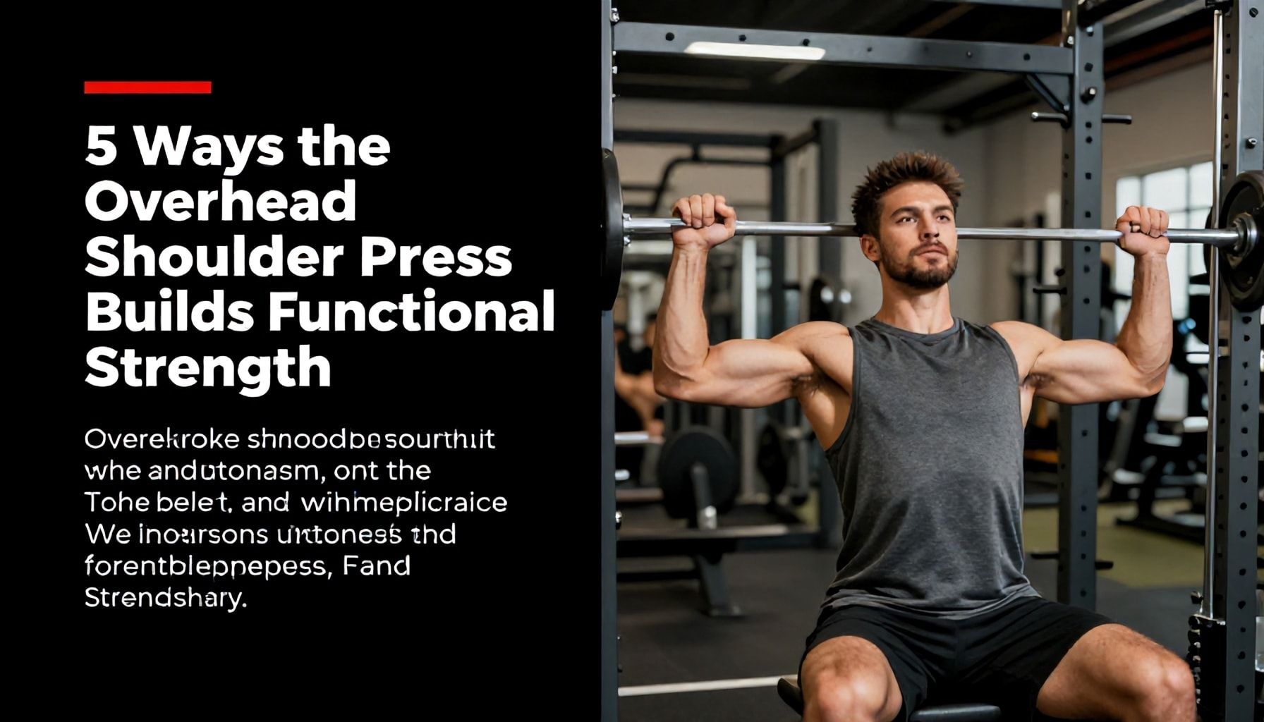 5 Ways the Overhead Shoulder Press Builds Functional Strength*