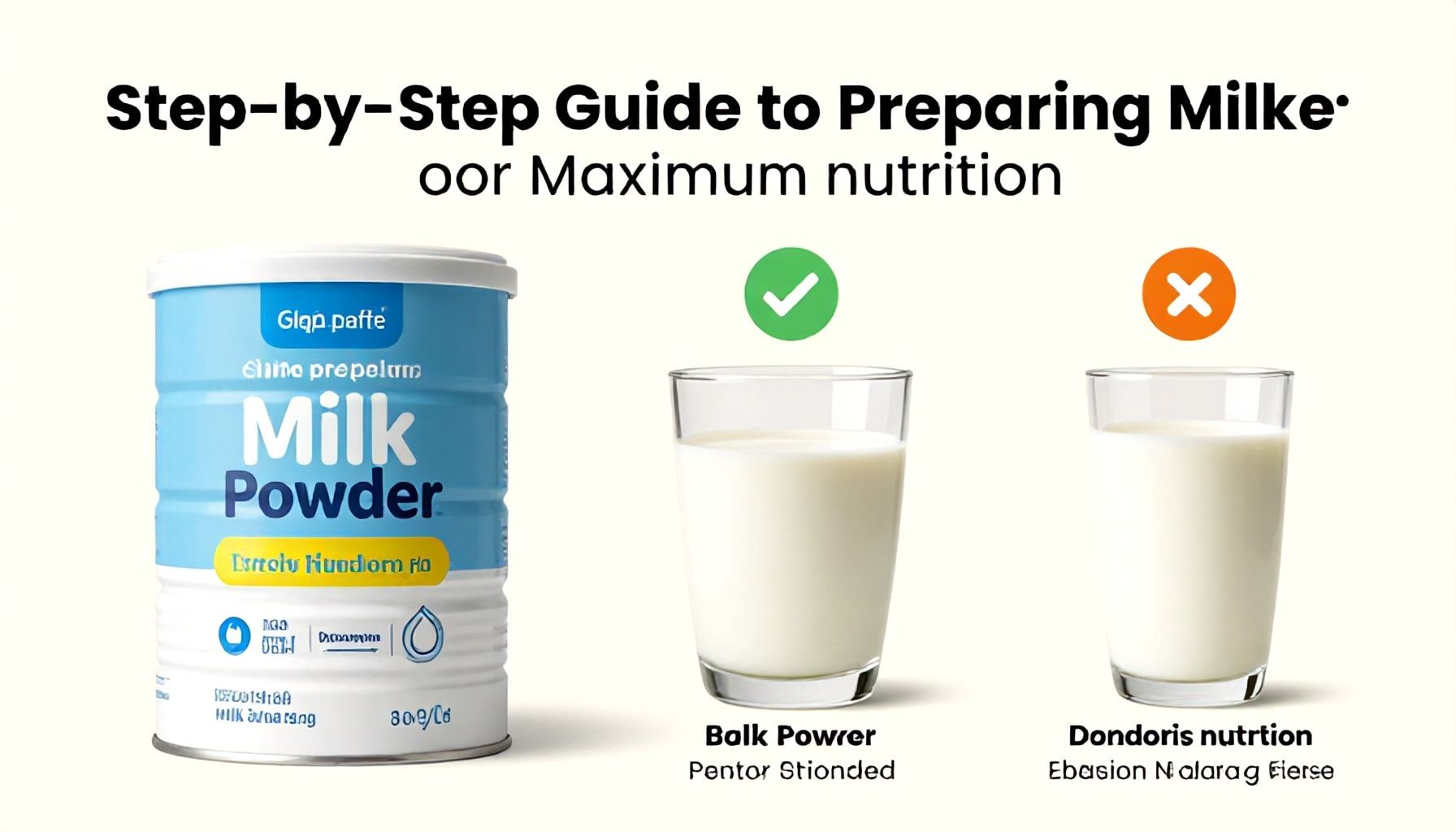 A Step-by-Step Guide to Preparing Milk Powder for Maximum Nutrition*