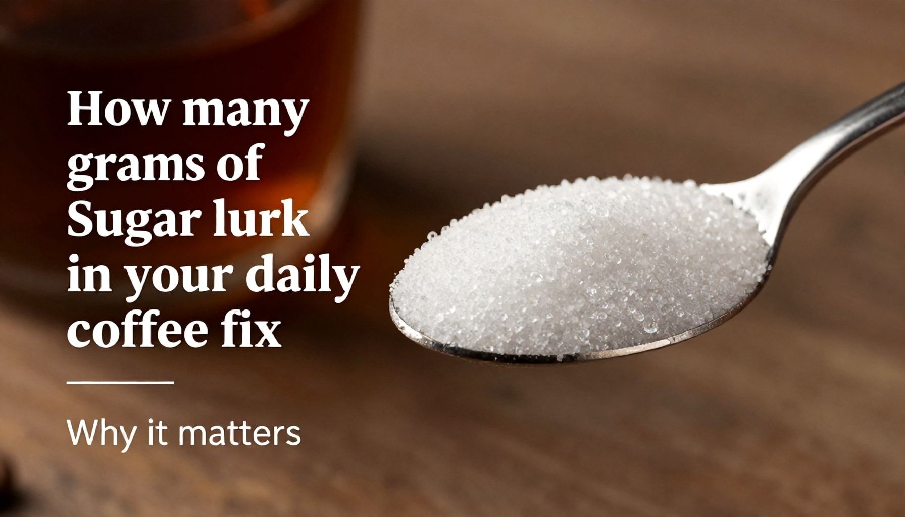 Discover how many grams of sugar lurk in your daily caffeine fix and why it matters.