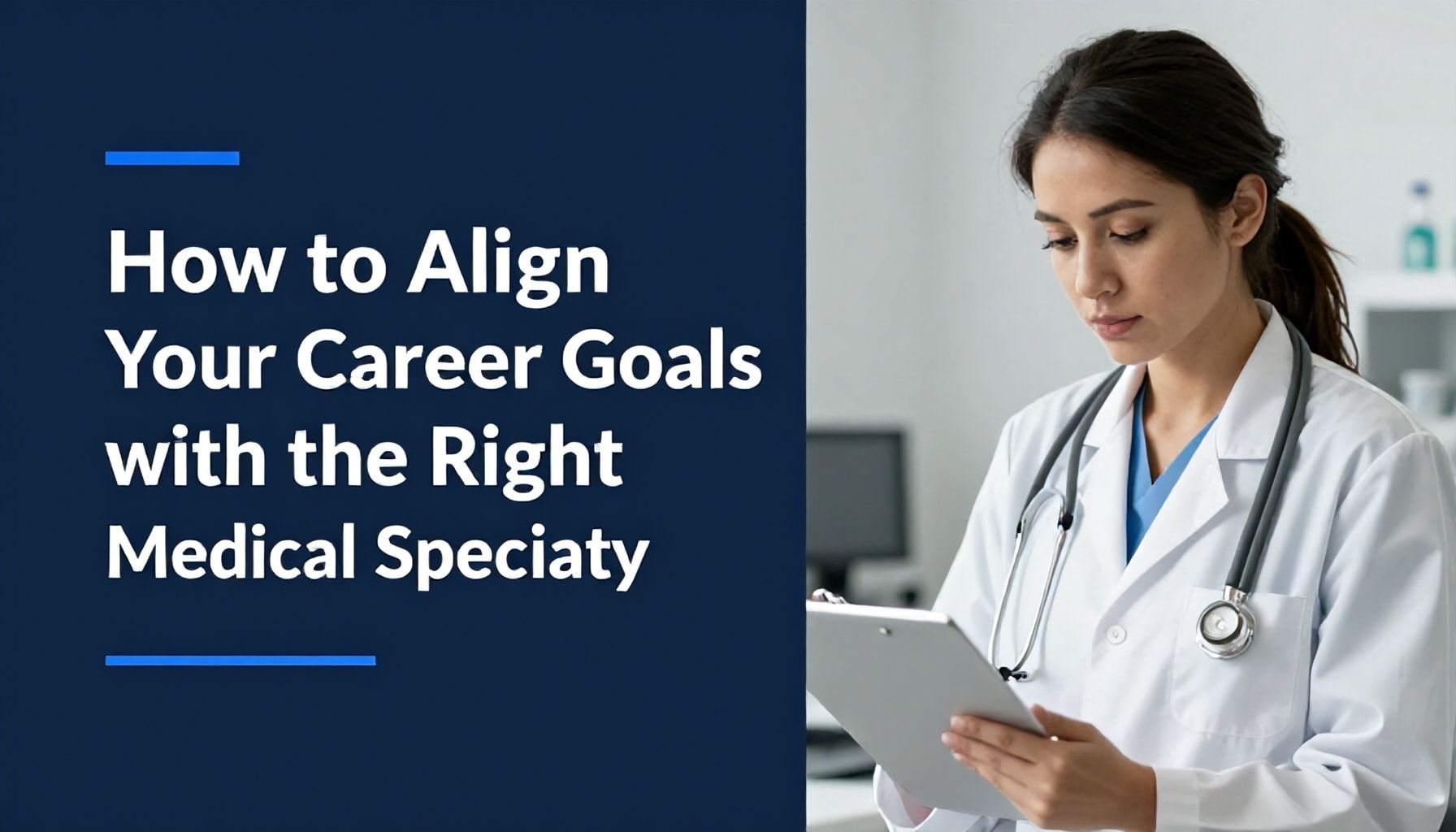 How to Align Your Career Goals with the Right Medical Specialty*