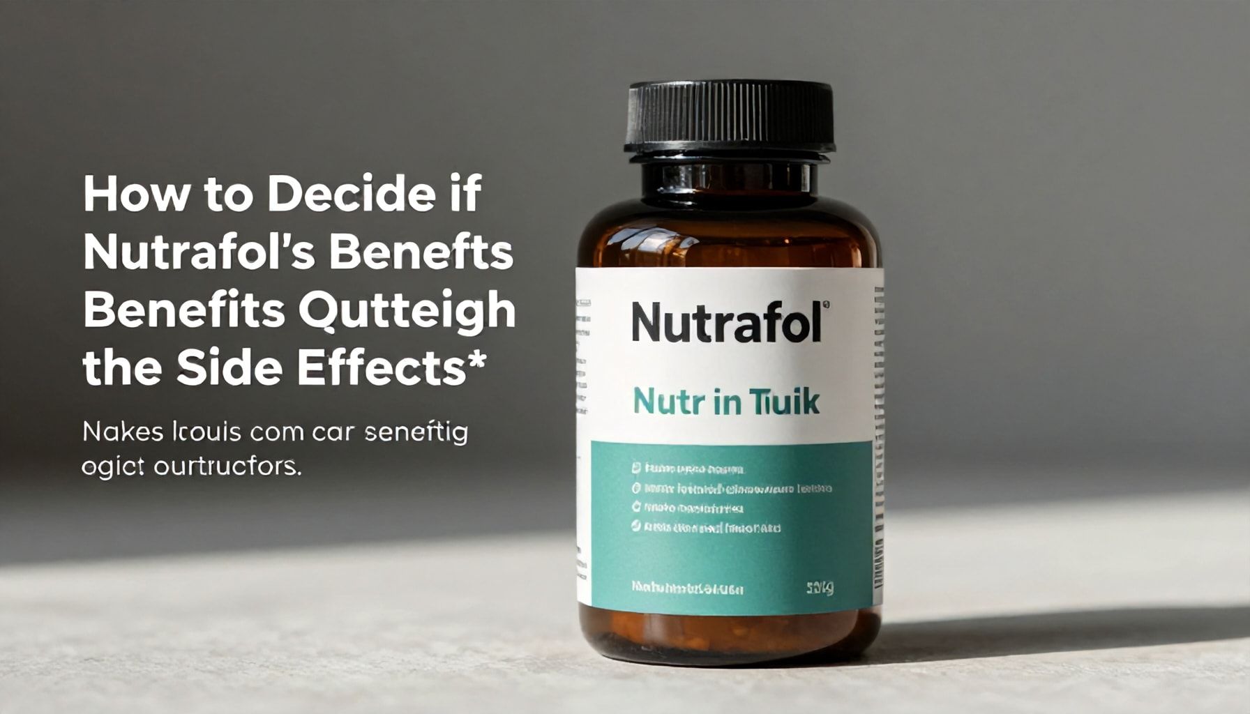 How to Decide if Nutrafol’s Benefits Outweigh the Side Effects*