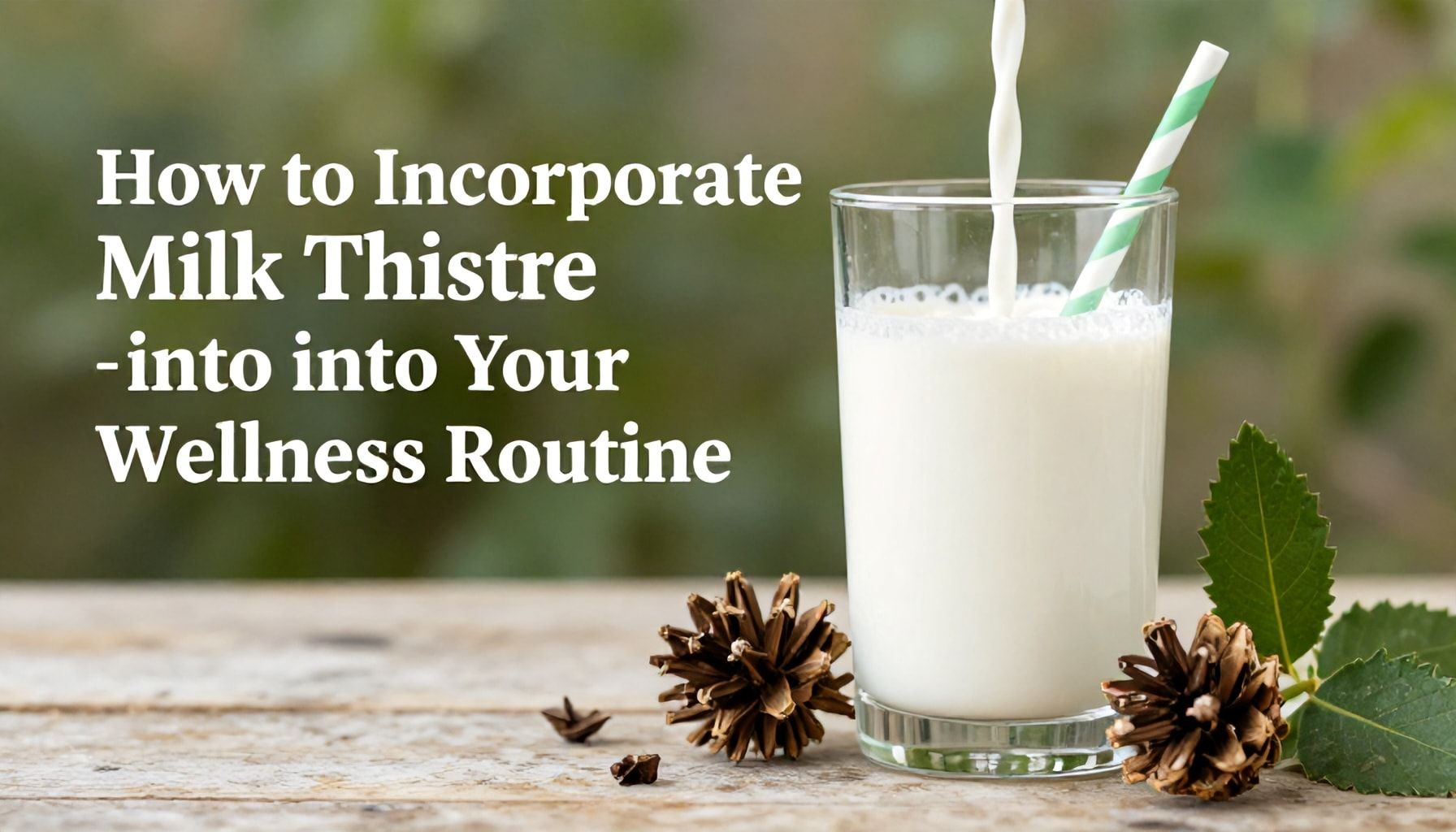 How to Incorporate Milk Thistle into Your Wellness Routine*