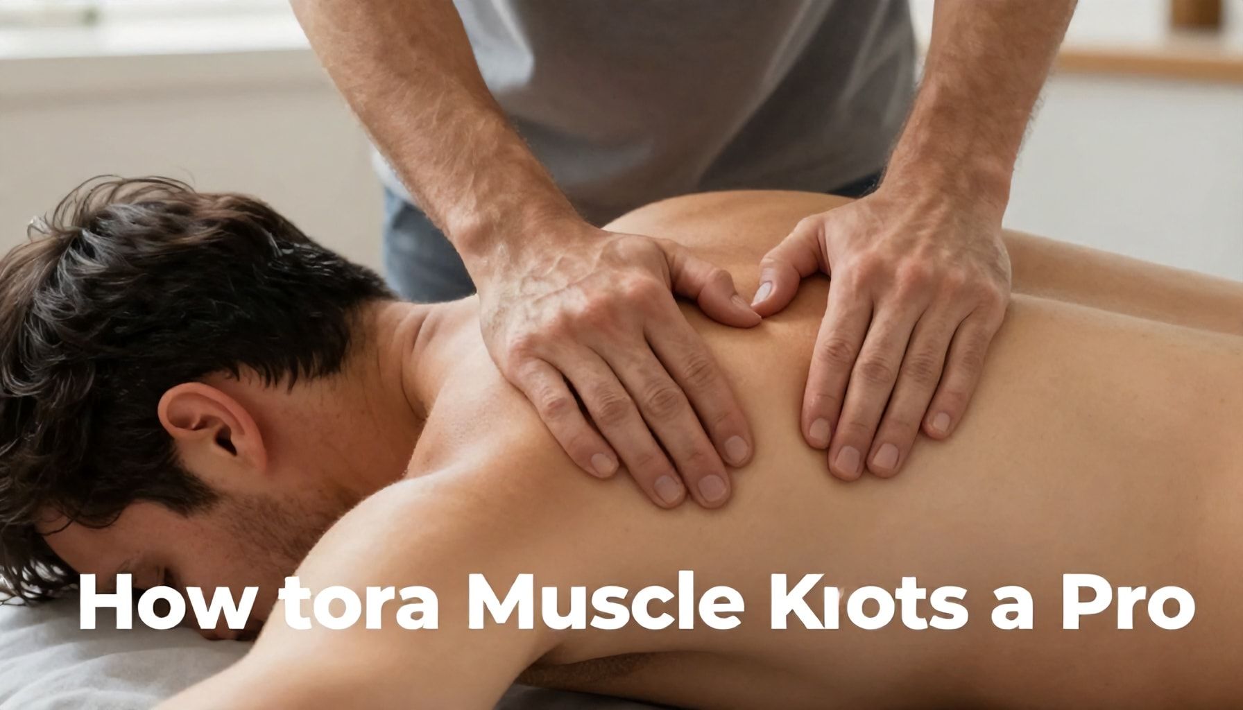 How to Massage Muscle Knots Like a Pro*