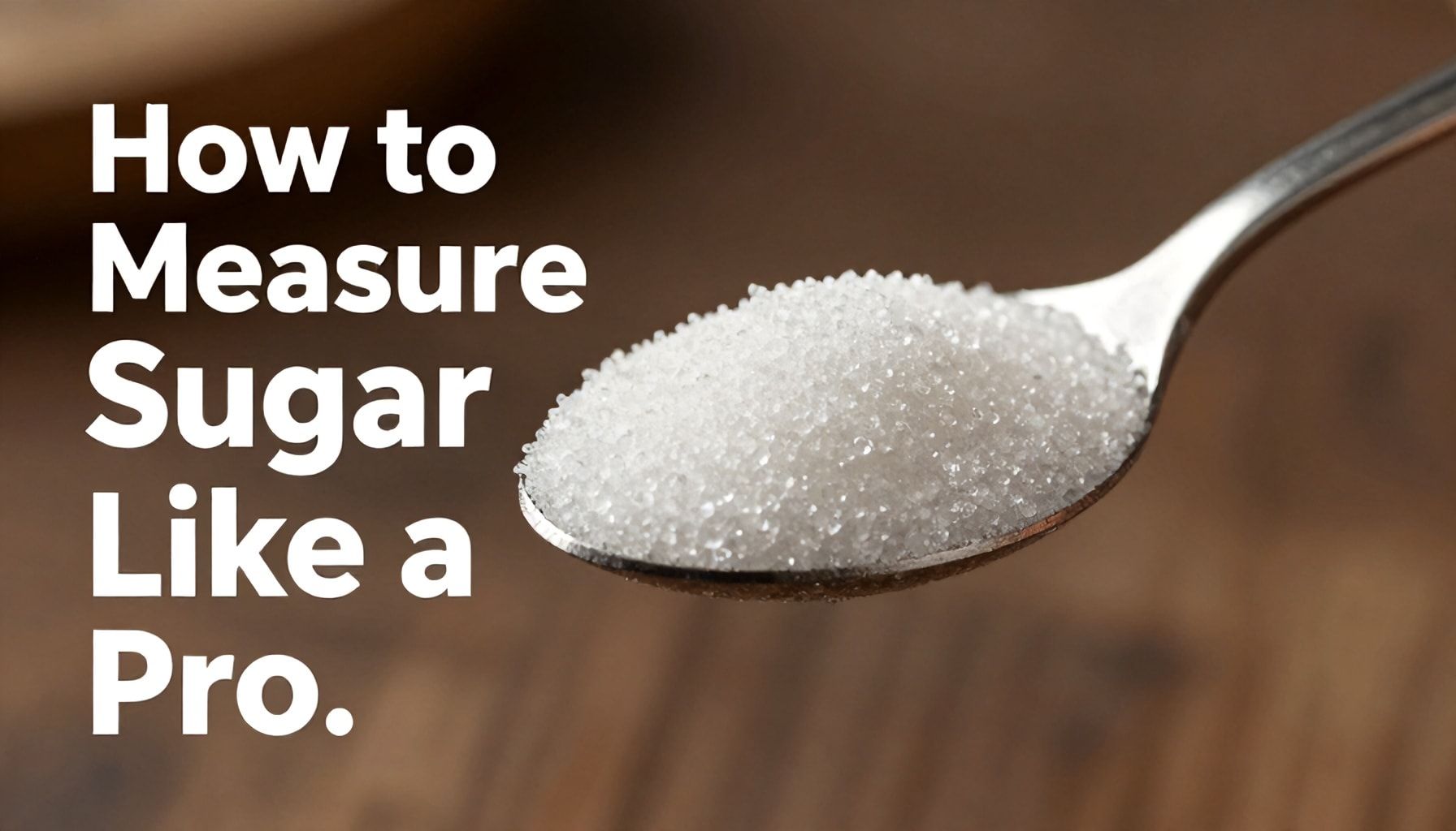 How to Measure Sugar Like a Pro*