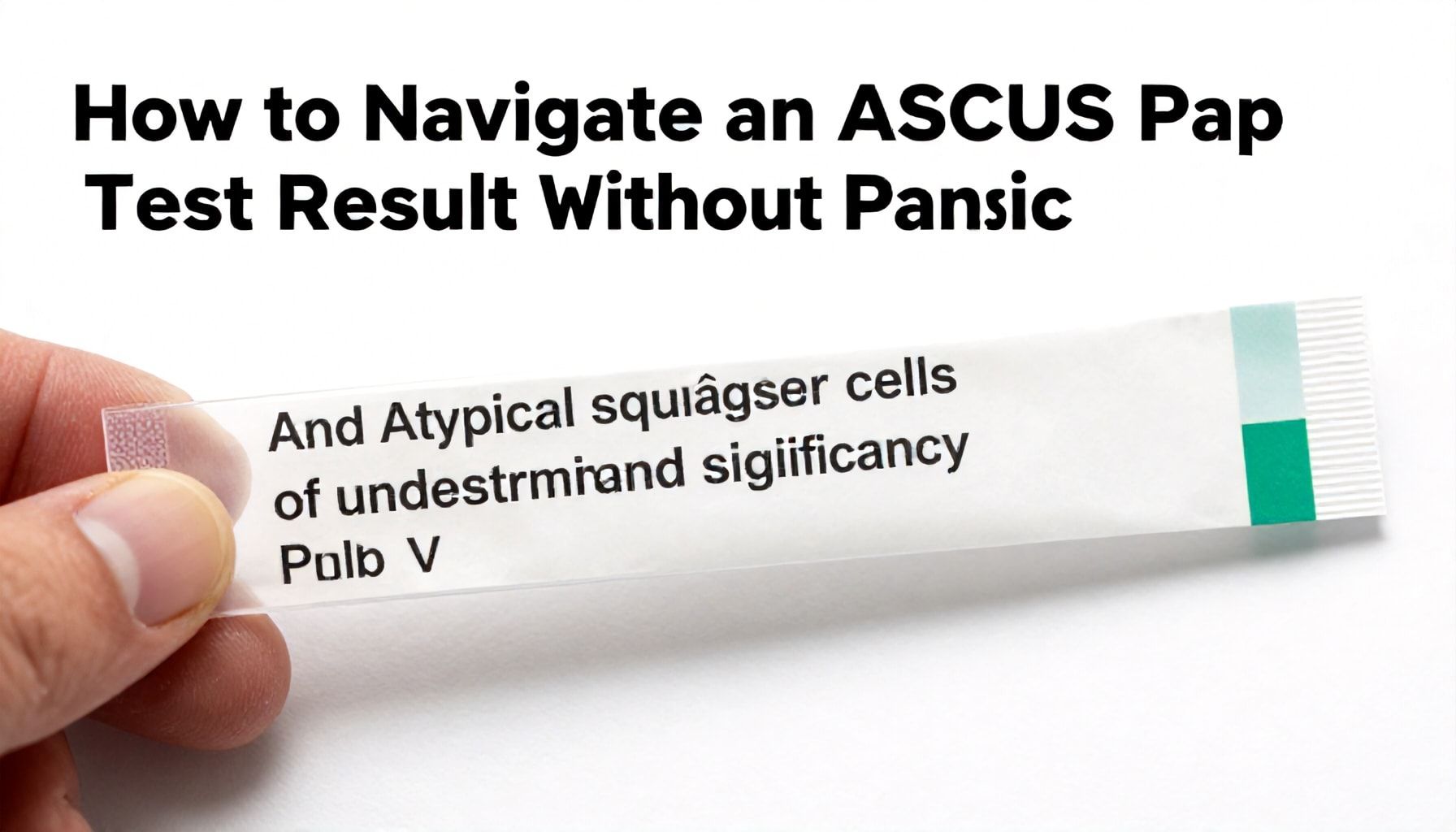 How to Navigate an ASC-US Pap Test Result Without Panic