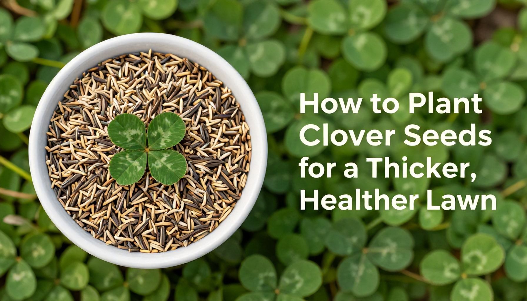 How to Plant Clover Seeds for a Thicker, Healthier Lawn*