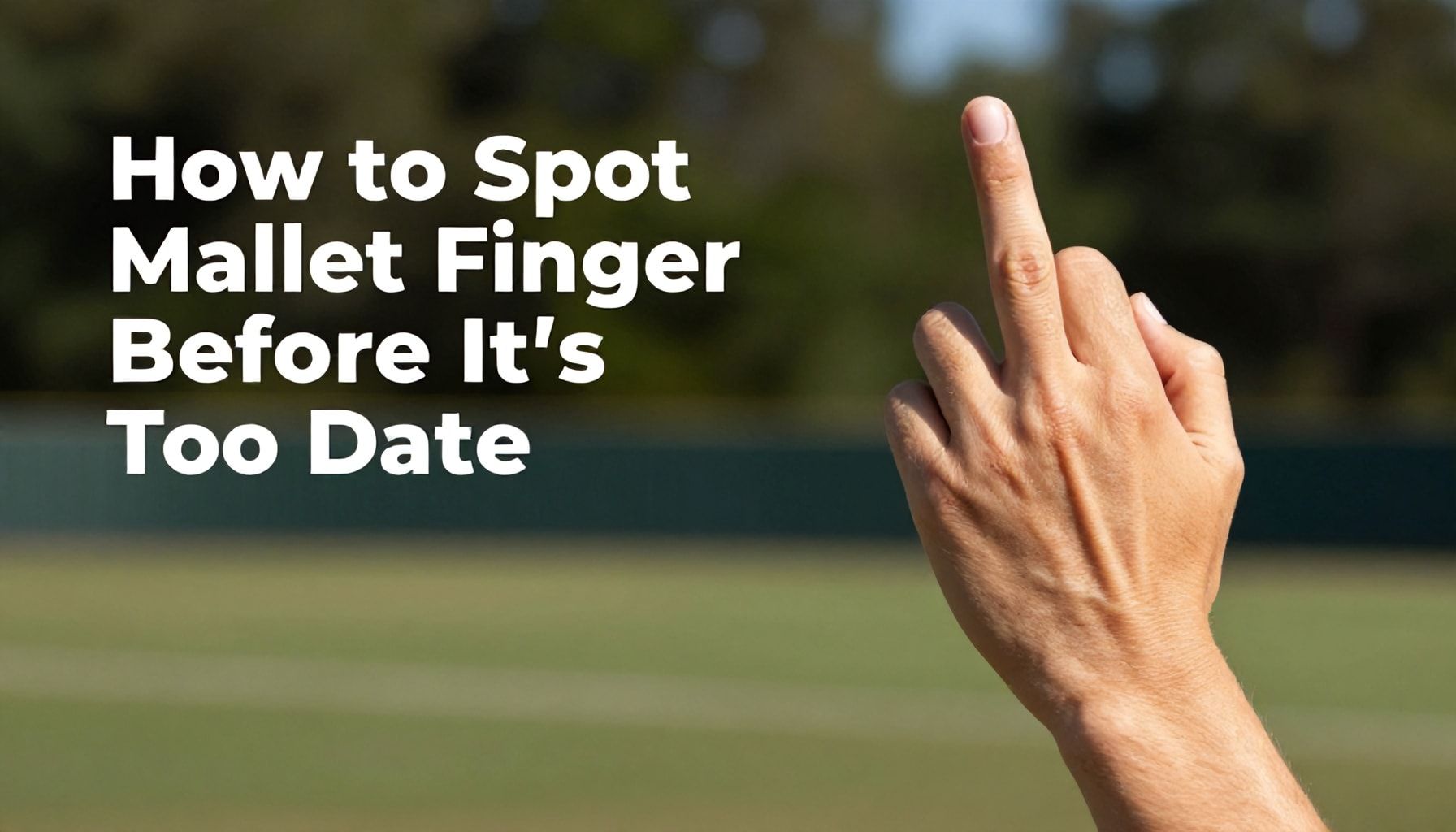 How to Spot Mallet Finger Before It's Too Late*