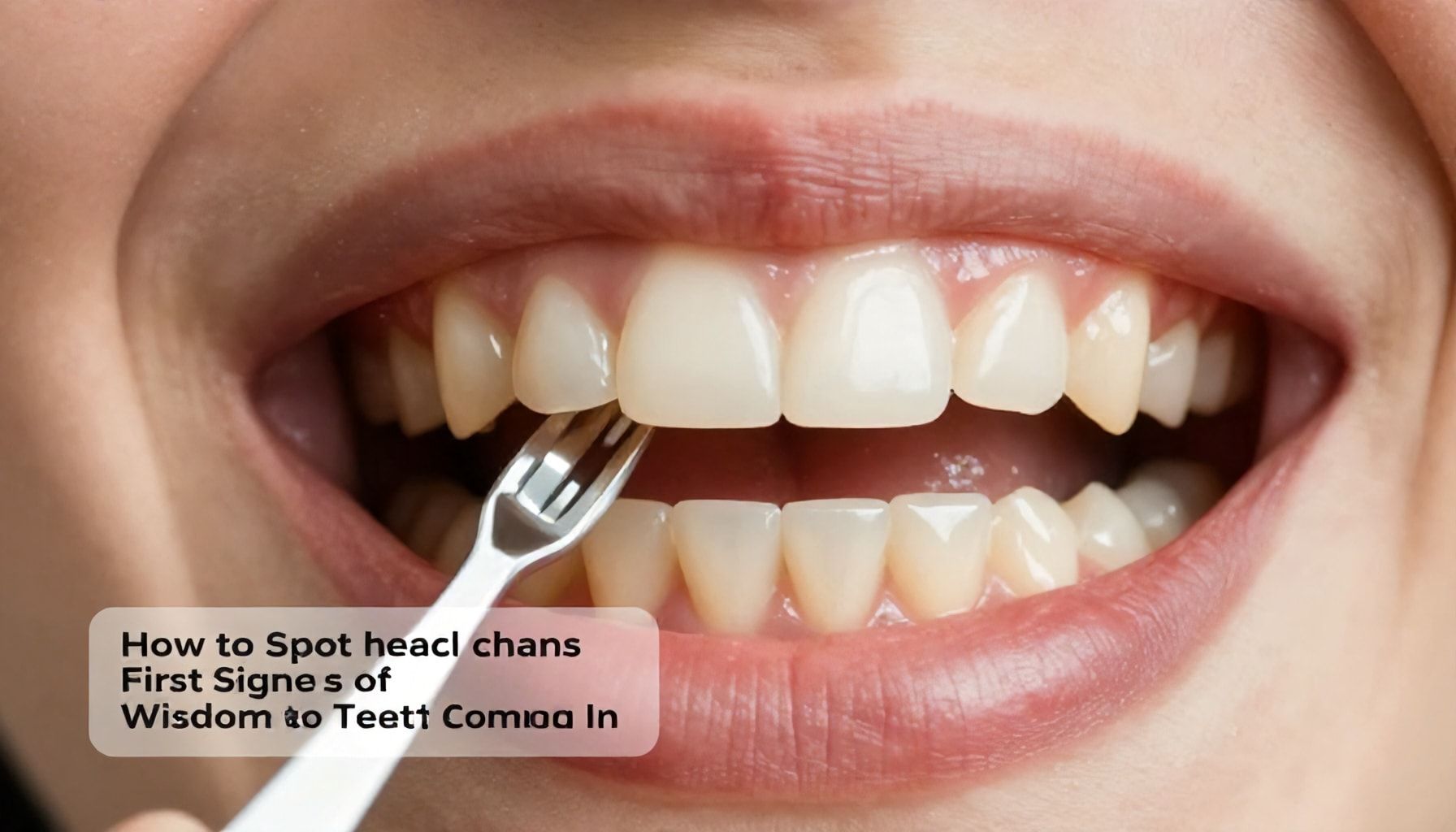 How to Spot the First Signs of Wisdom Teeth Coming In (And What to Do Next)"*