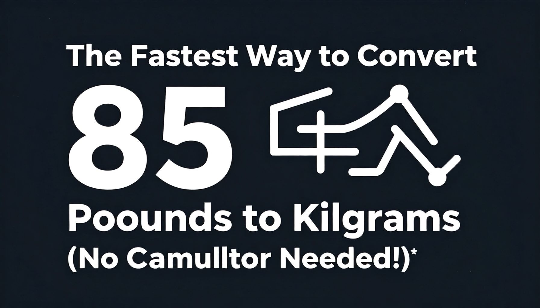 The Fastest Way to Convert 85 Pounds to Kilograms (No Calculator Needed!)*