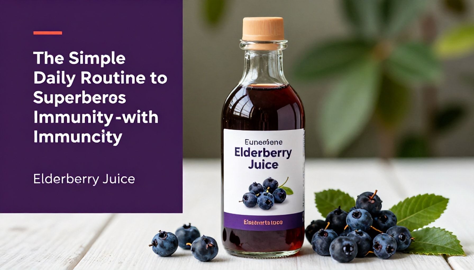 The Simple Daily Routine to Supercharge Immunity with Elderberry Juice*
