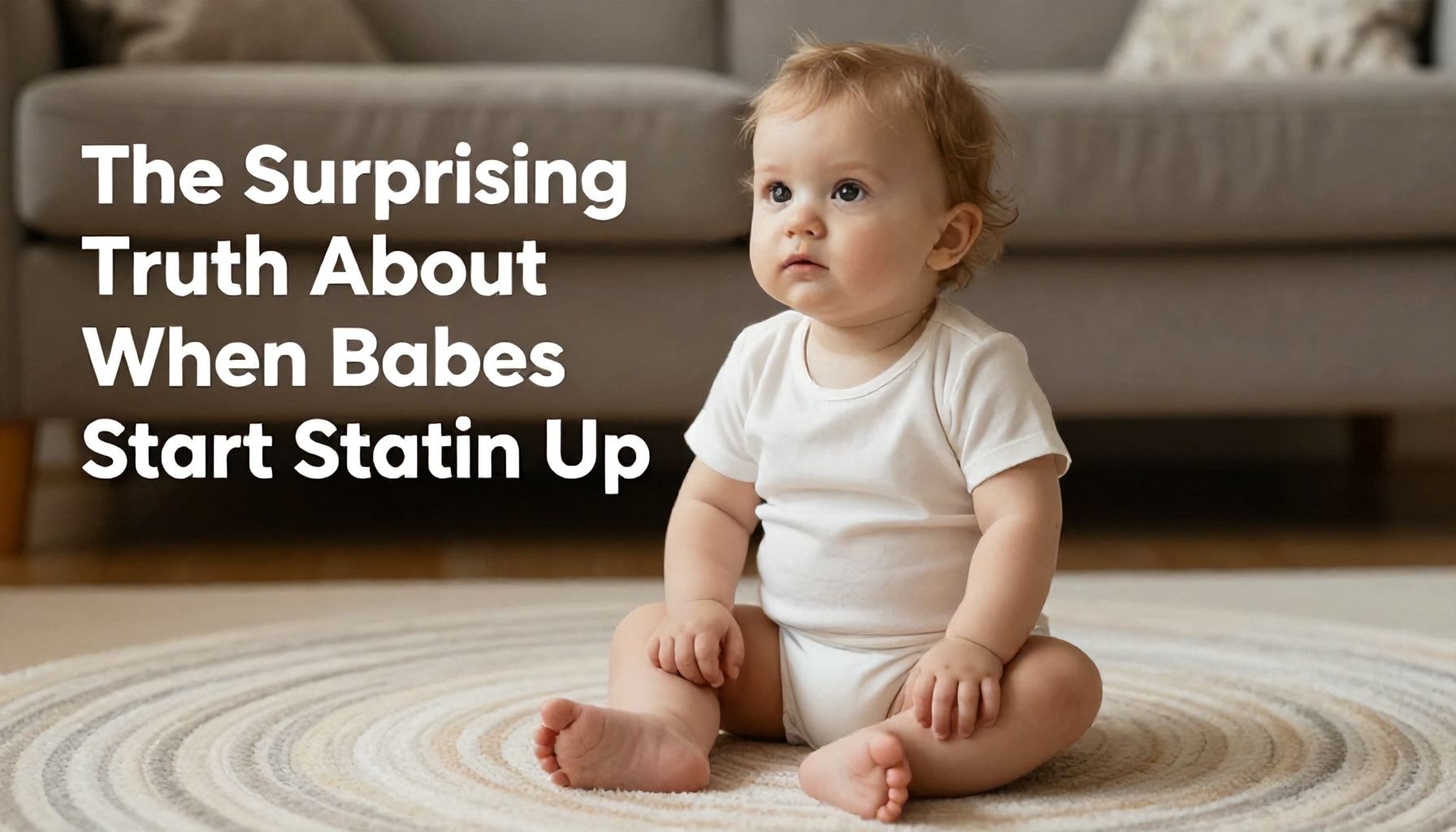 The Surprising Truth About When Babies Start Sitting Up*