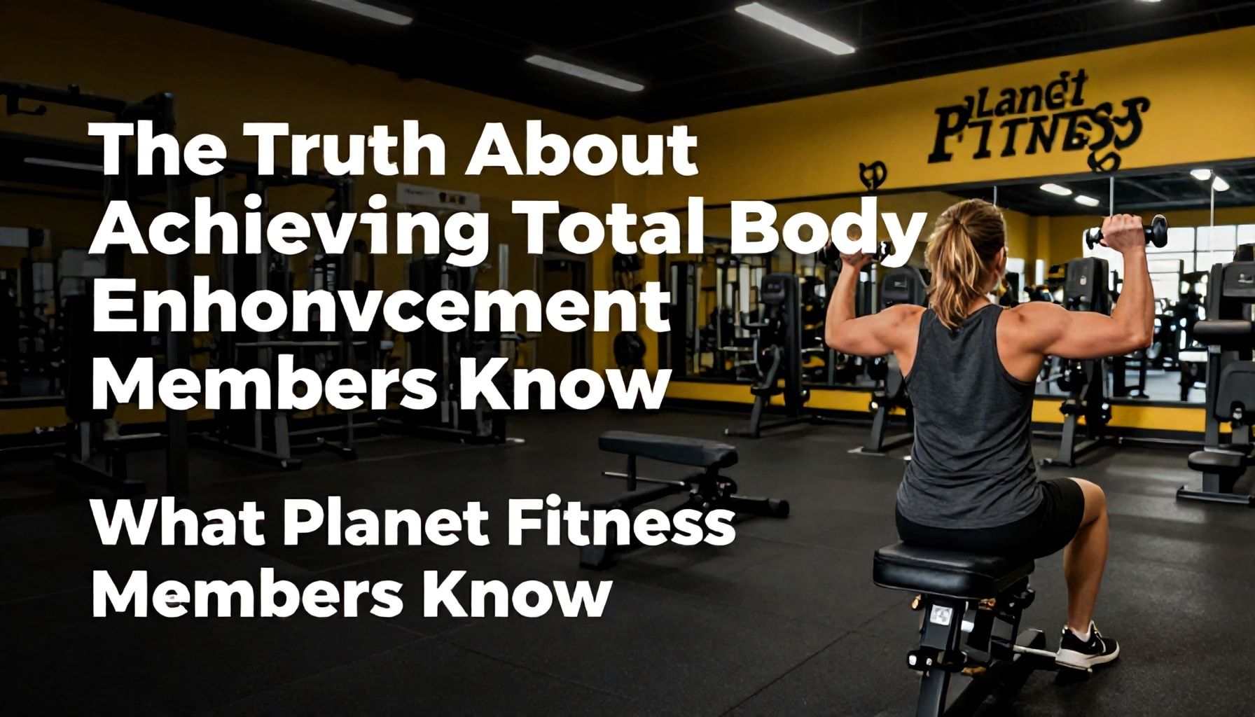The Truth About Achieving Total Body Enhancement: What Planet Fitness Members Know*