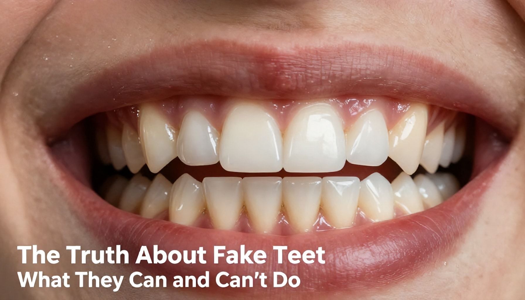 The Truth About Fake Teeth: What They Can and Can't Do*