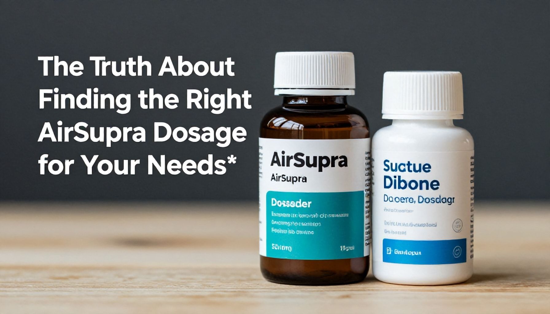 The Truth About Finding the Right AirSupra Dosage for Your Needs*