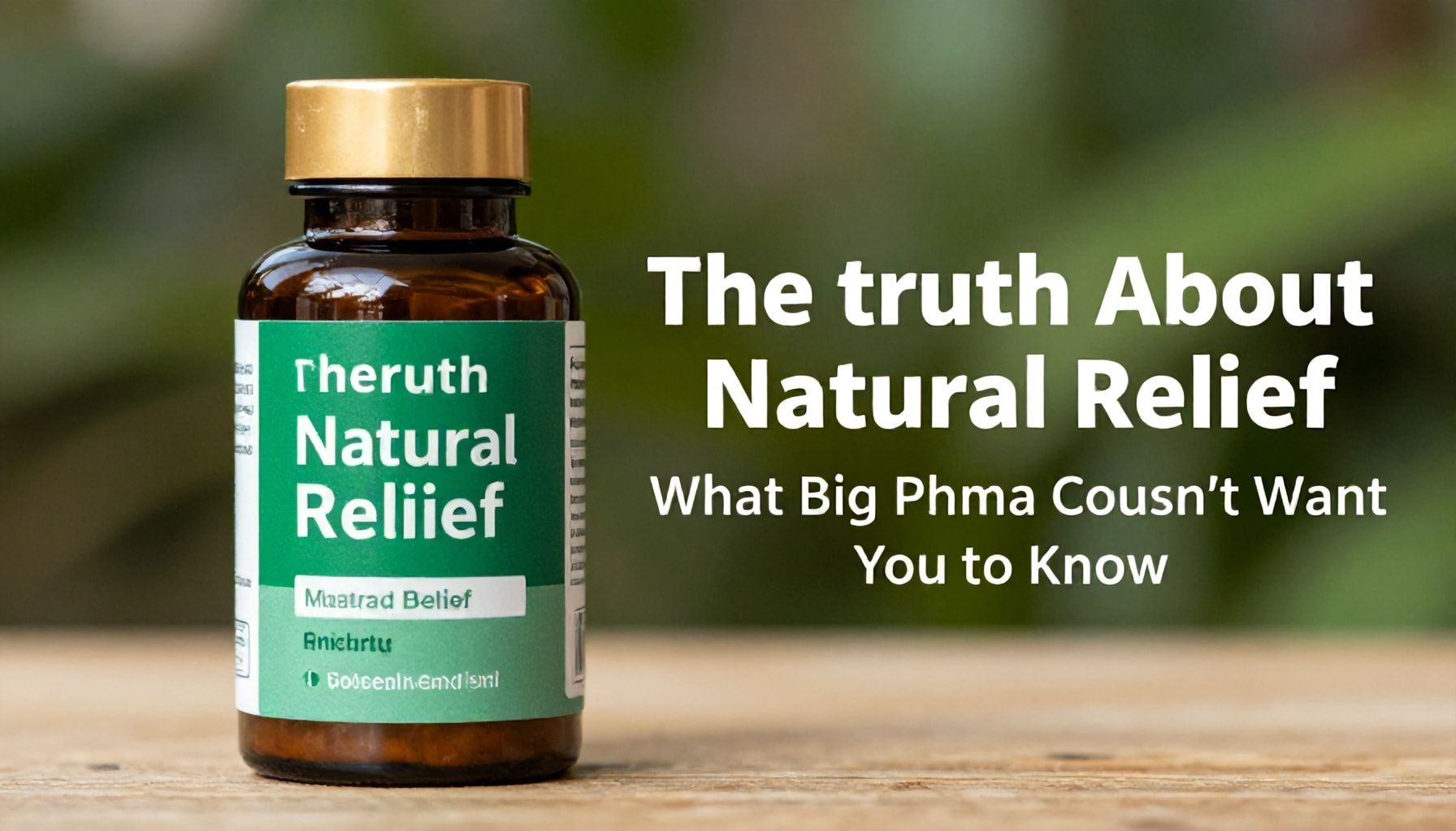 The Truth About Natural Relief: What Big Pharma Doesn’t Want You to Know*