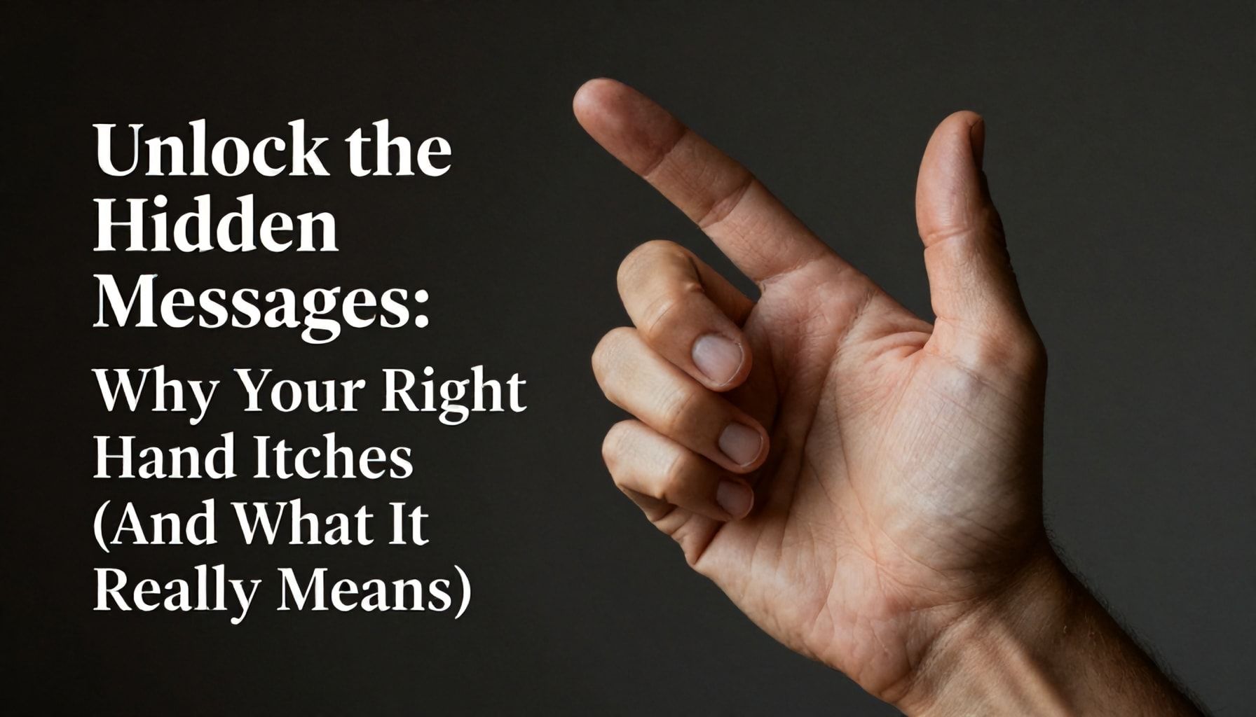 Unlock the Hidden Messages: Why Your Right Hand Itches (And What It Really Means)*