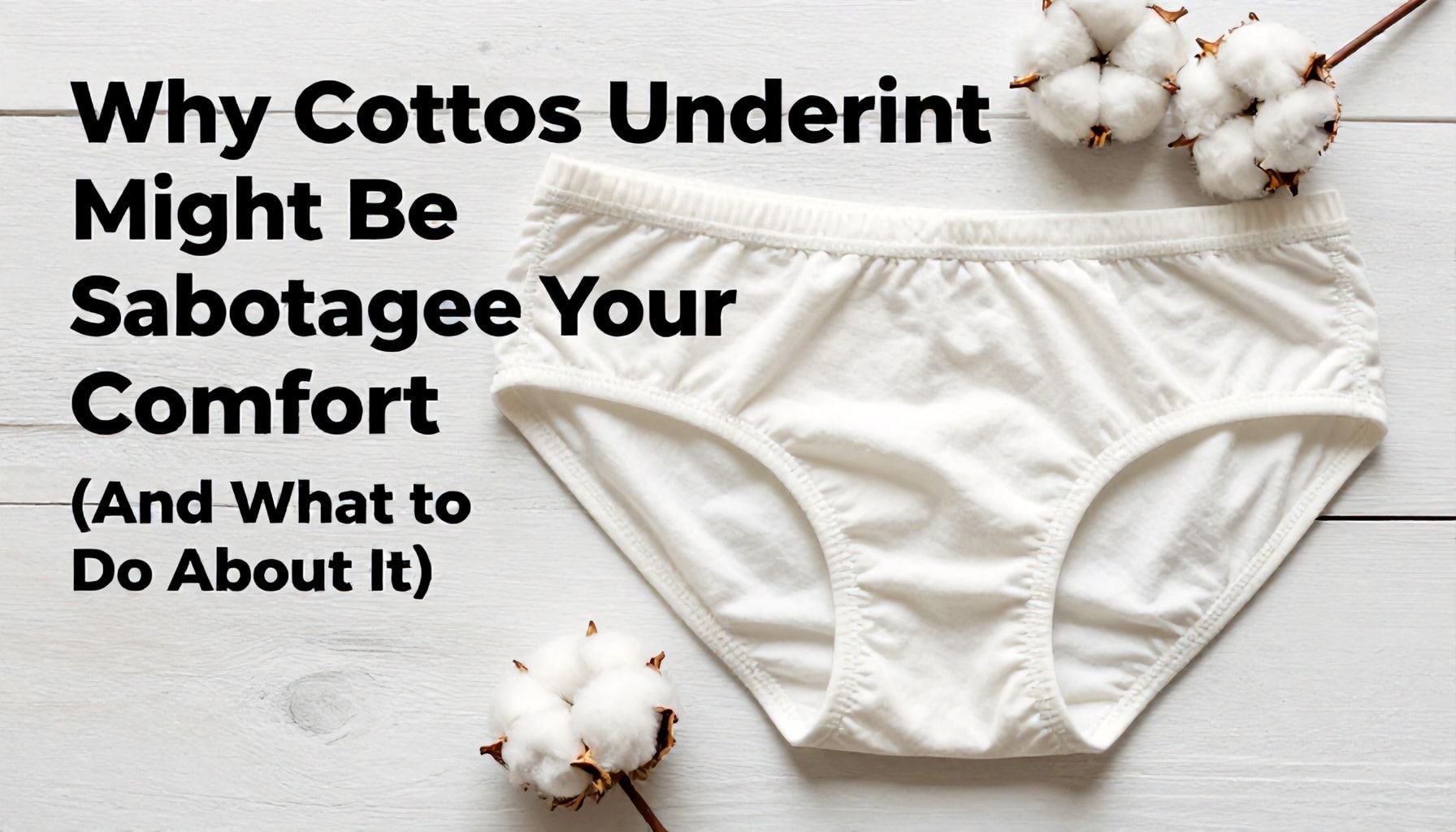 Why Cotton Underwear Might Be Sabotaging Your Comfort (And What to Do About It)"*