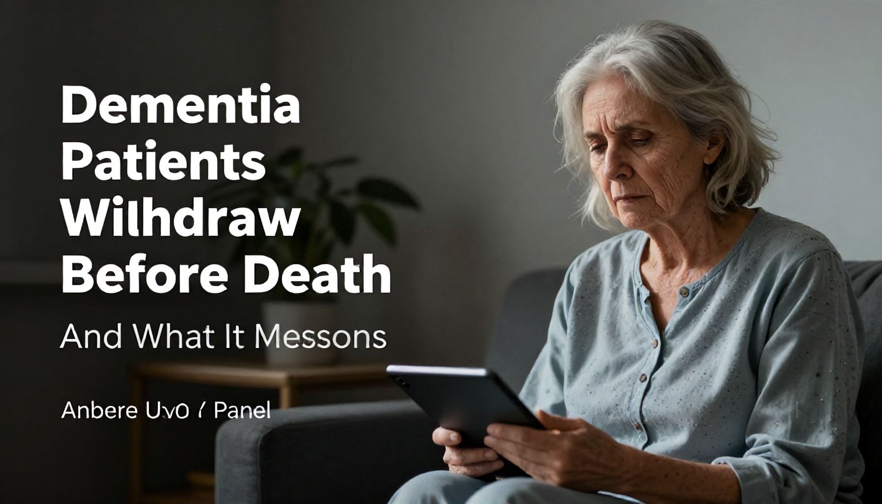 Why Dementia Patients Withdraw Before Death—And What It Means*