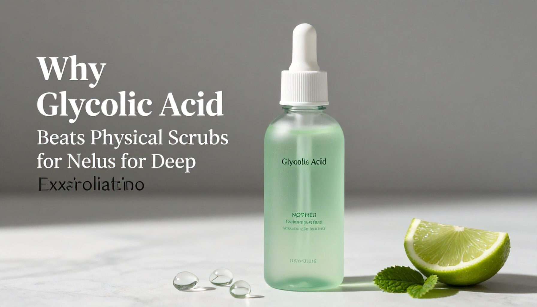 Why Glycolic Acid Beats Physical Scrubs for Deep Exfoliation*