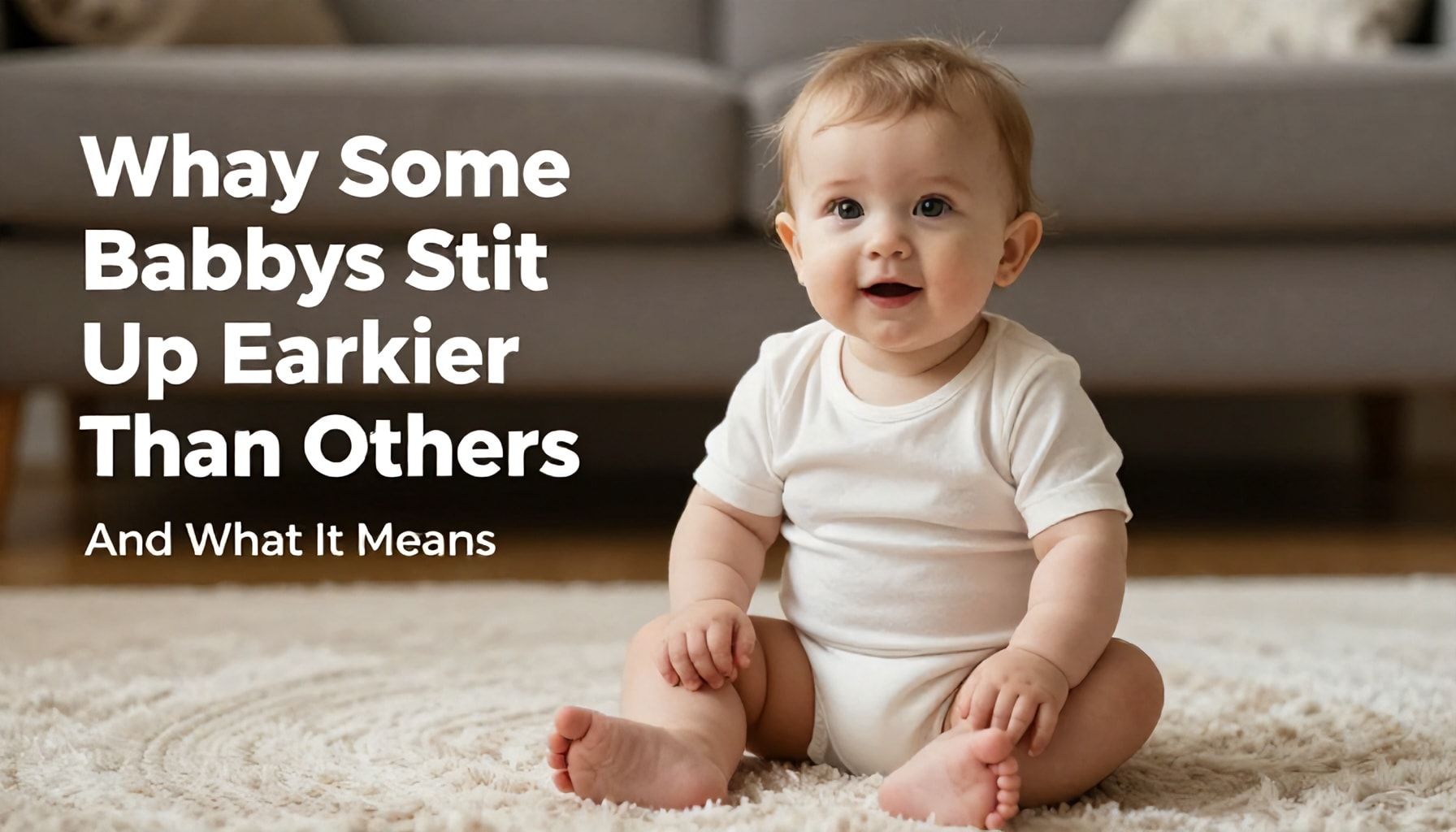 Why Some Babies Sit Up Earlier Than Others (And What It Means)*