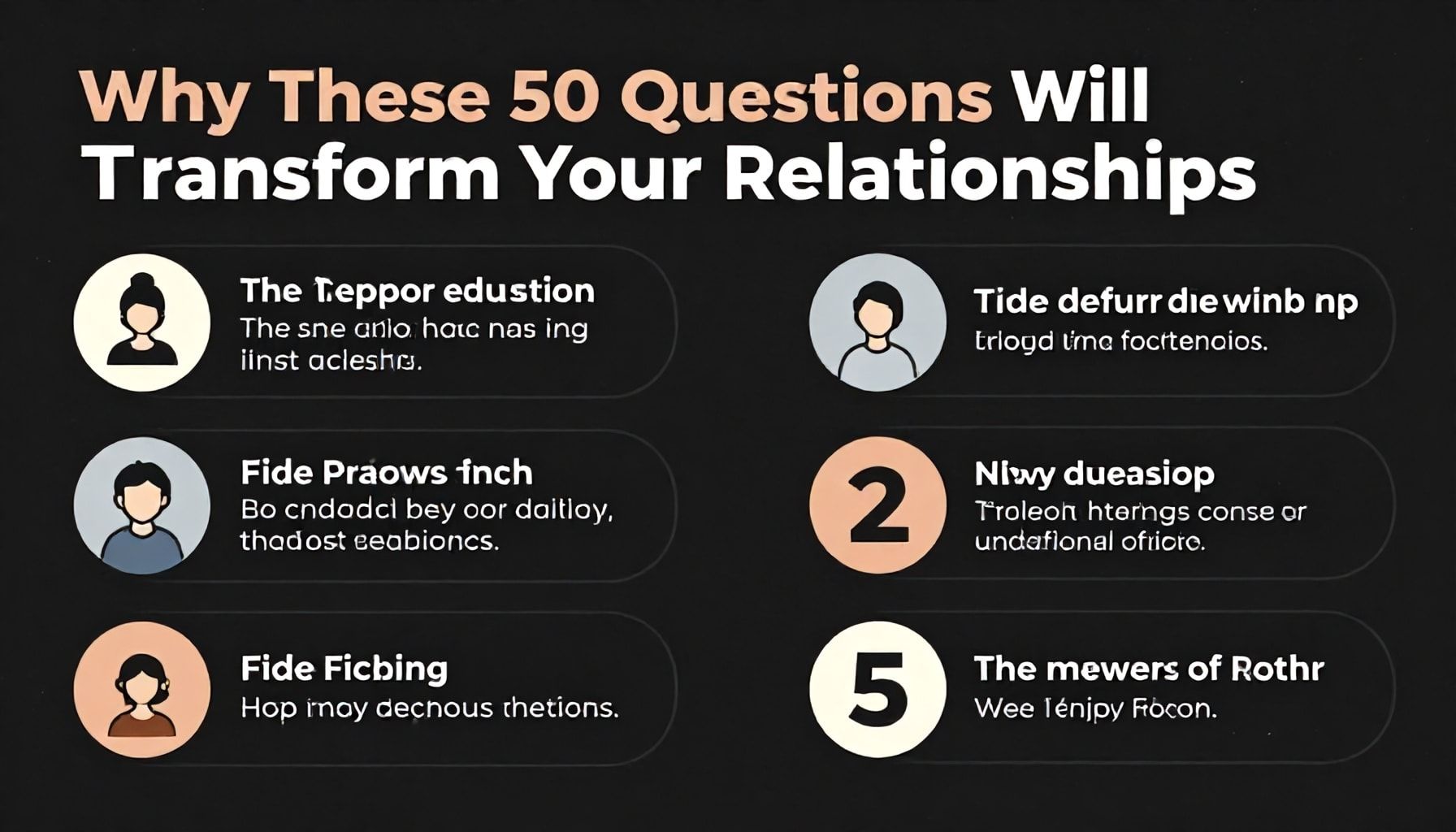 Why These 50 Questions Will Transform Your Relationships*